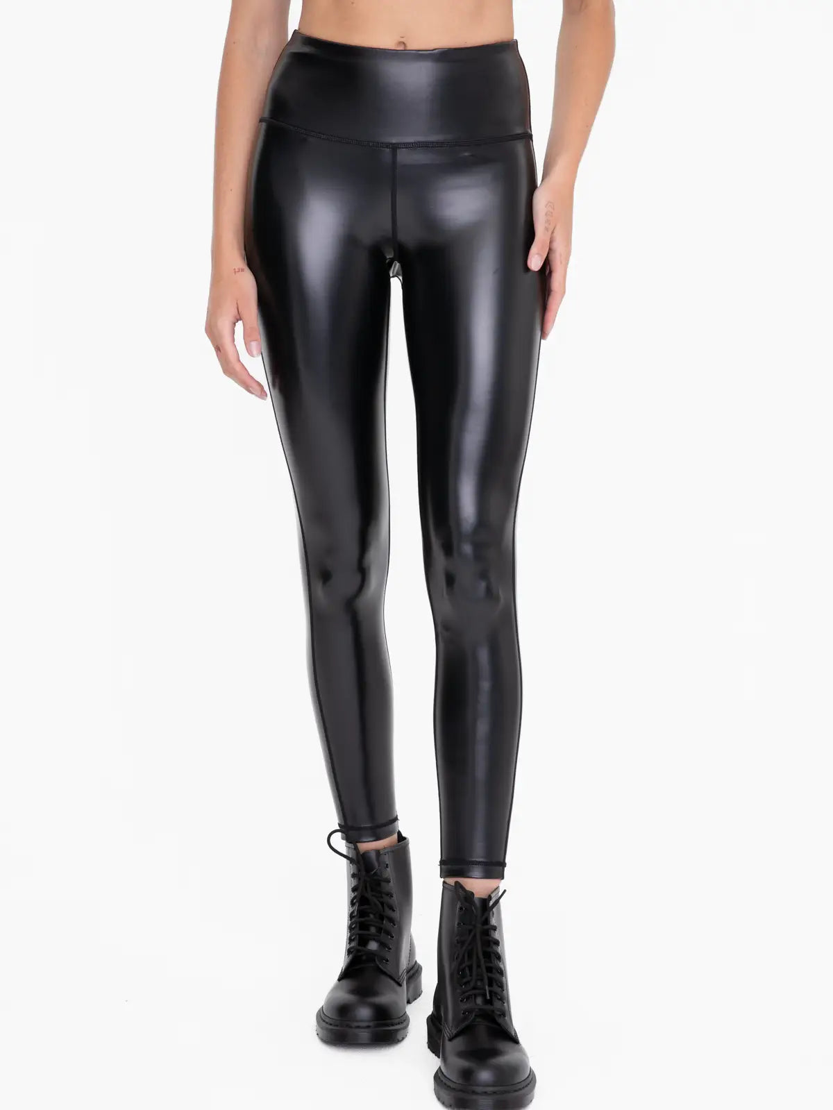 High Waisted Faux Leather Leggings | Chic Comfort