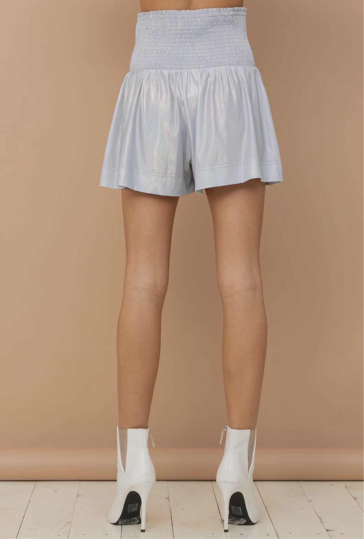 Metallic Gameday Smocked Shorts