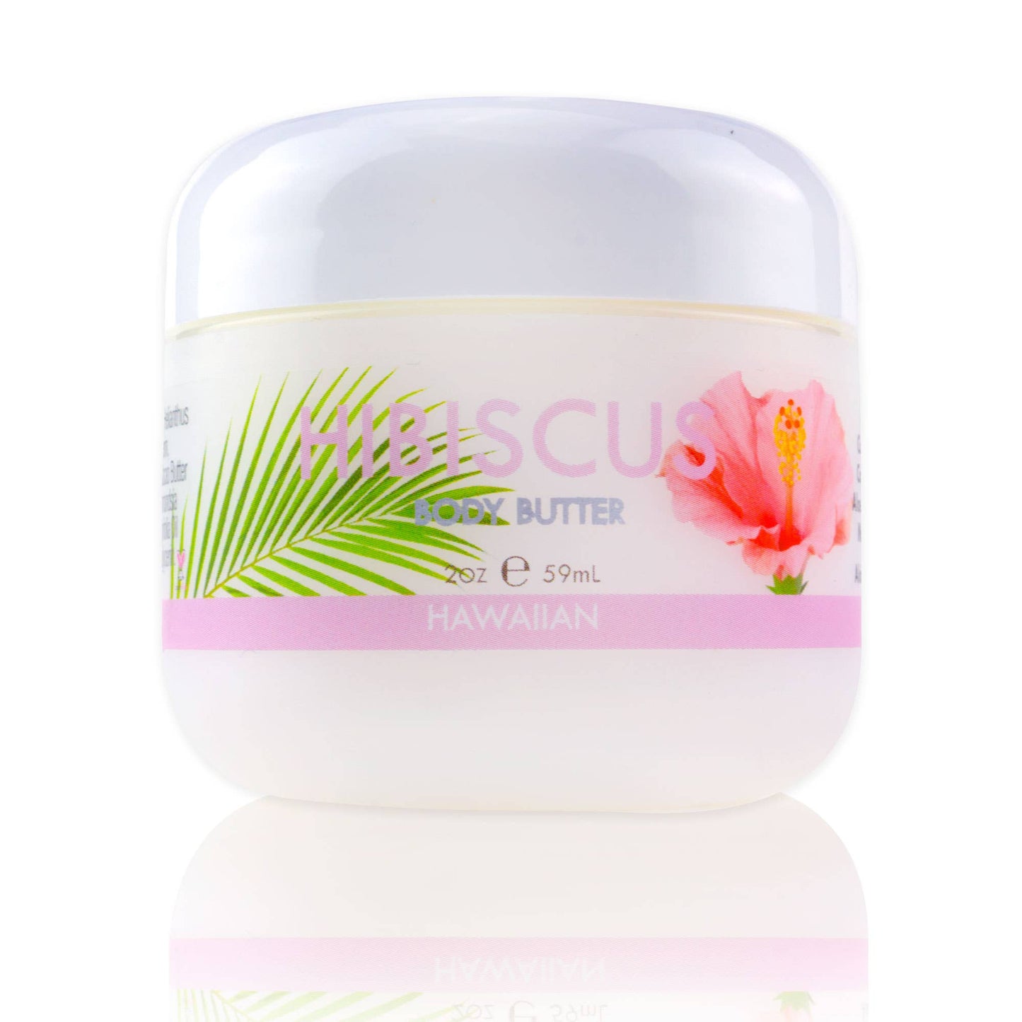 Hibiscus Body Butter with Aloe, Mac. Nut & Coconut Oil 2 oz