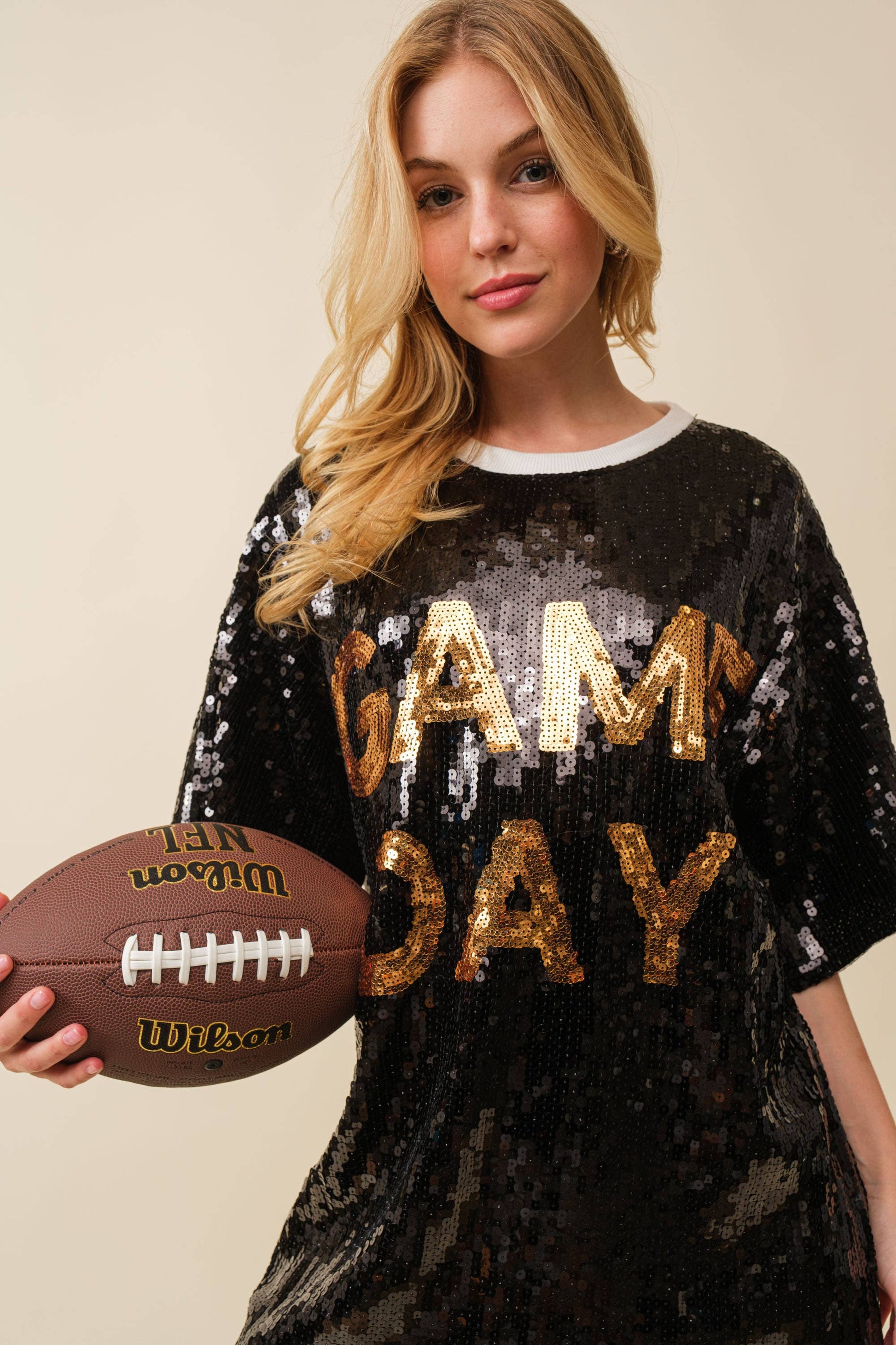 Sequins Game Day Tunic - Shimmering Fan wear 