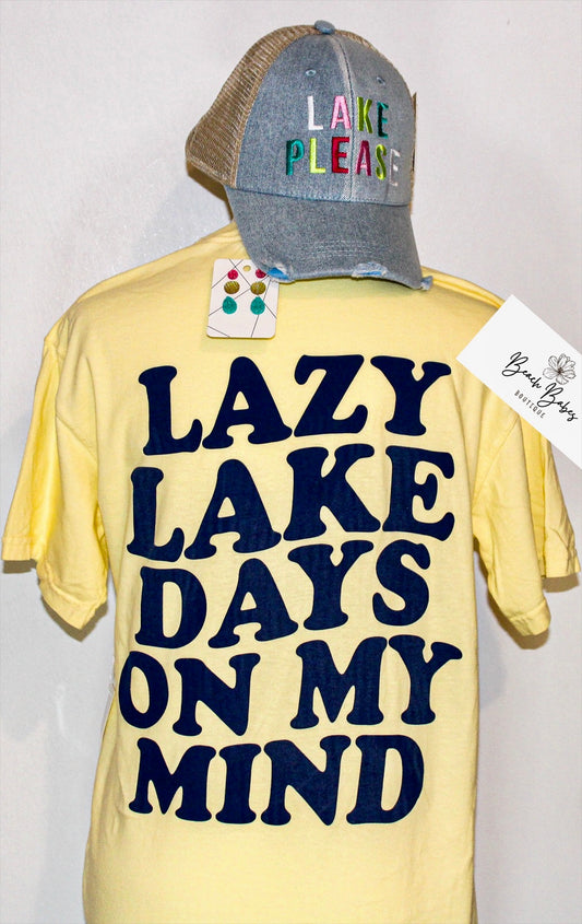 Lazy Lake Days On My Mind Tee