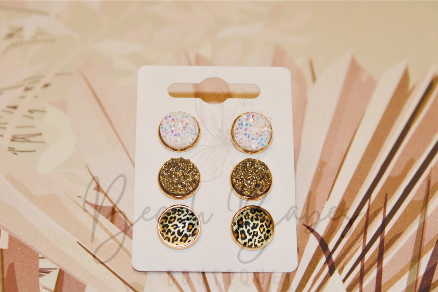 3 pk Gold Earrings