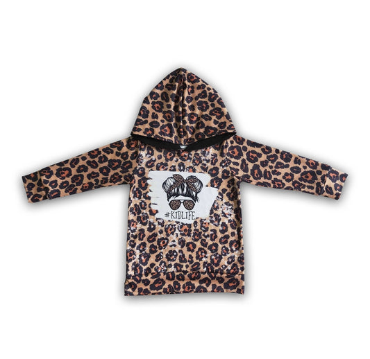 Kid Life Leopard Pull Over Hoodie